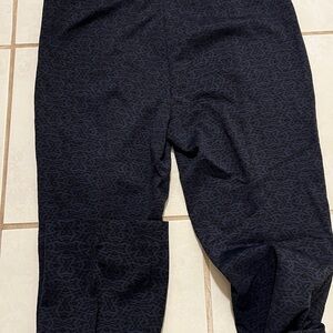 Black Patterned Pants